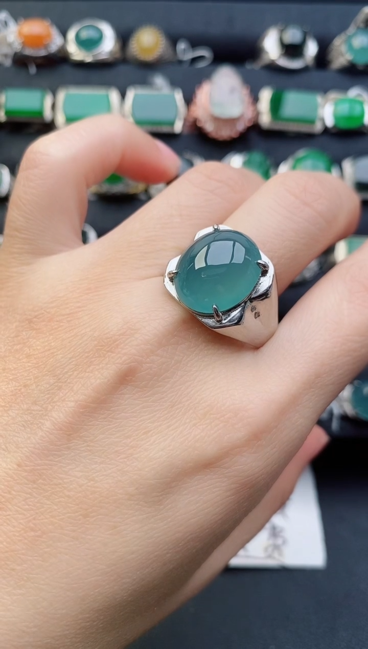 【闪购商品】翡翠戒指银S925镶嵌11111111
