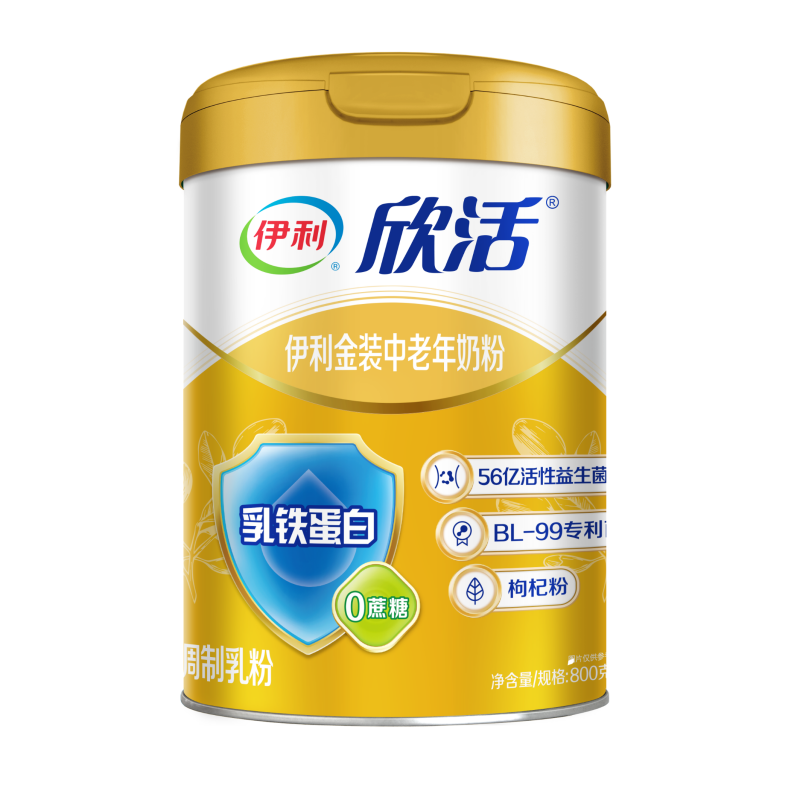 伊利金装中老年奶粉800g