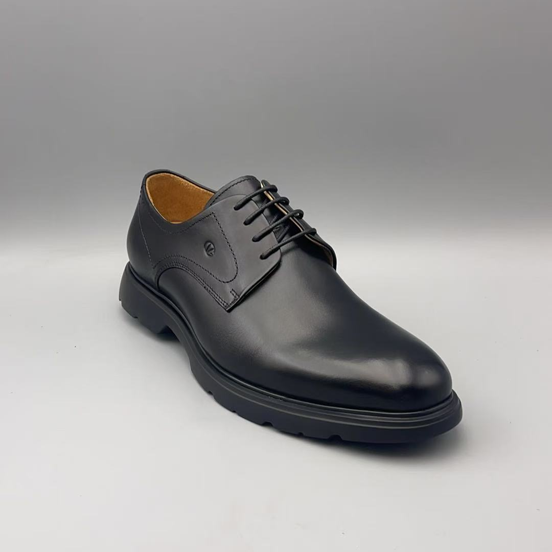 （孤品微瑕介意勿拍）新款轻质厚底系带男士皮鞋休闲鞋 801