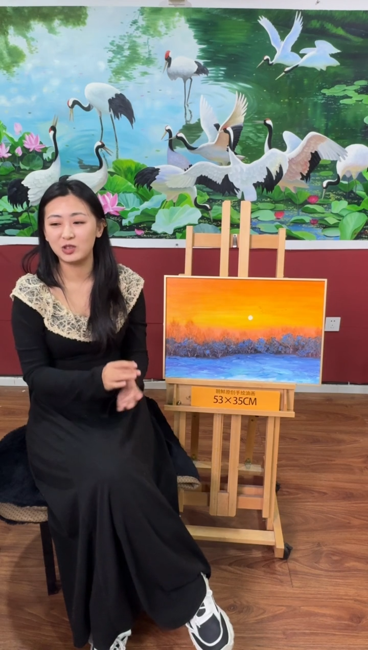 油画【10号】约53*35cm丨朝鲜原创纯手绘孤品油画丨顺丰包邮