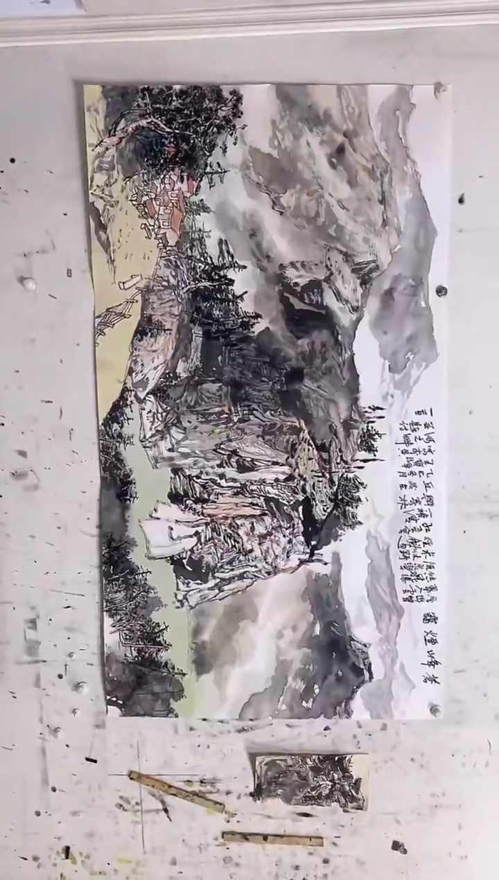 国画阳**雪王宝峰作品