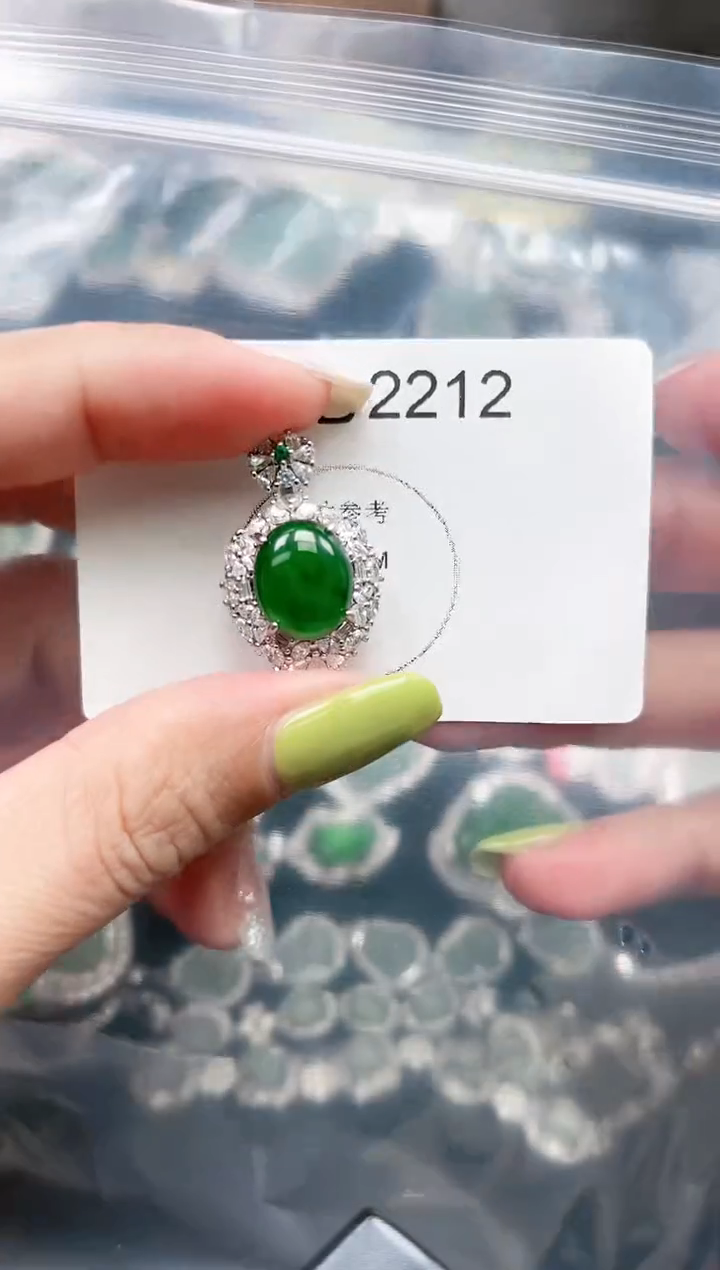 【闪购商品】翡翠颈饰未镶嵌2212赠皮绳