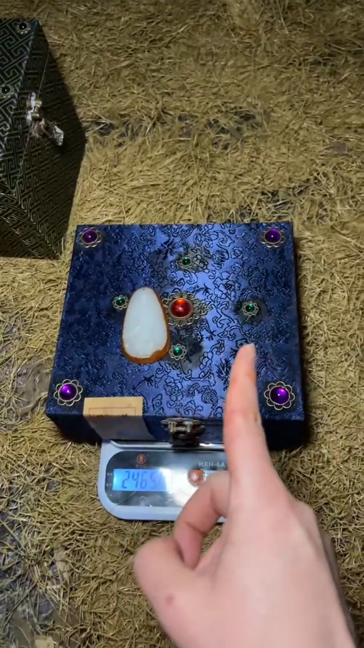 木摆件高端精美蓝宝盒一件链接