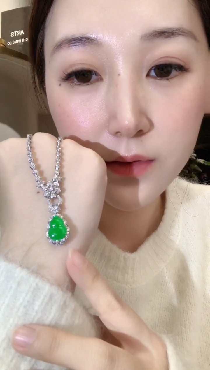 18K金镶嵌戒指翡翠g84