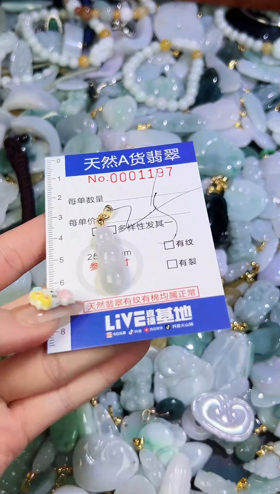 【闪购商品】翡翠颈饰未镶嵌天然翡翠A货