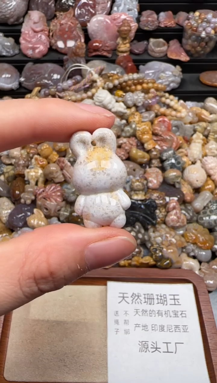 【闪购商品】硅化珊瑚（珊瑚玉）颈饰未镶嵌027