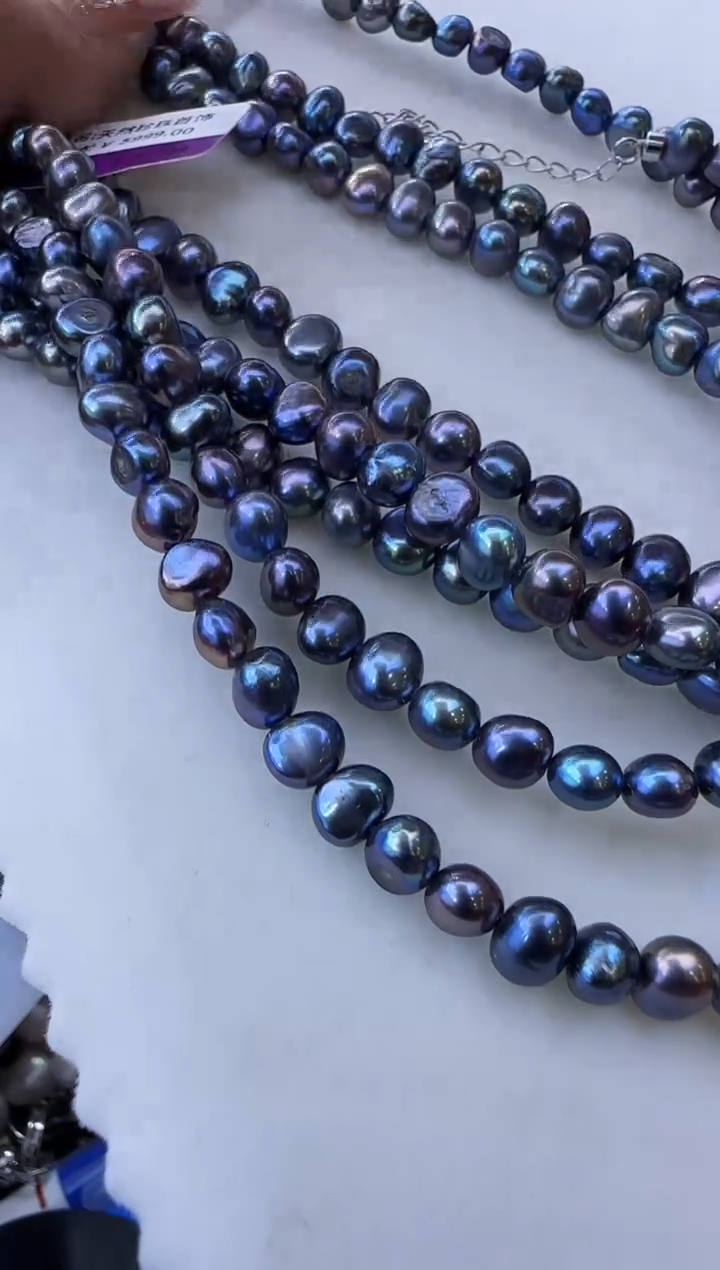 【闪购商品】淡水珍珠项链银S925镶嵌358多样性发货  发其一