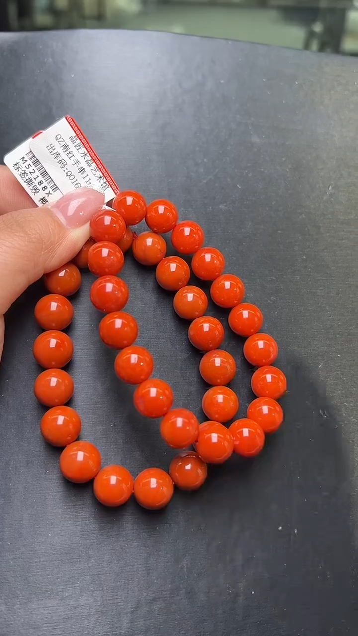 未镶嵌手串南红玛瑙南红手串11m+ M52188X 多样性发一