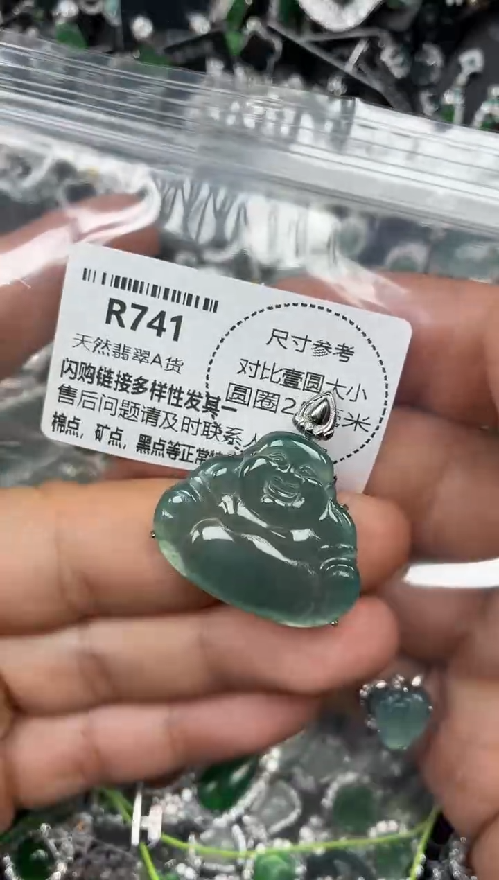 颈饰未镶嵌翡翠R741吊坠