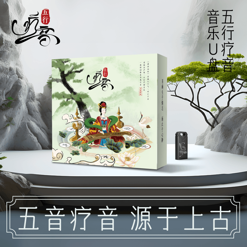 【五行疗音】正版轻音乐U盘 古筝 古琴 二胡 茶室空间纯享