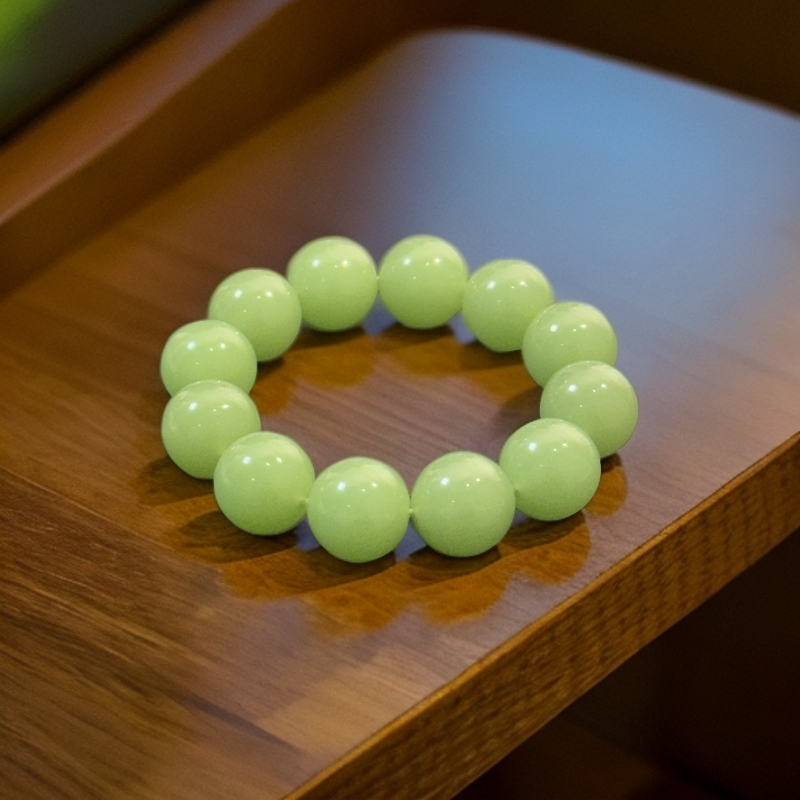 青海湖水绿 卡20圆形手串