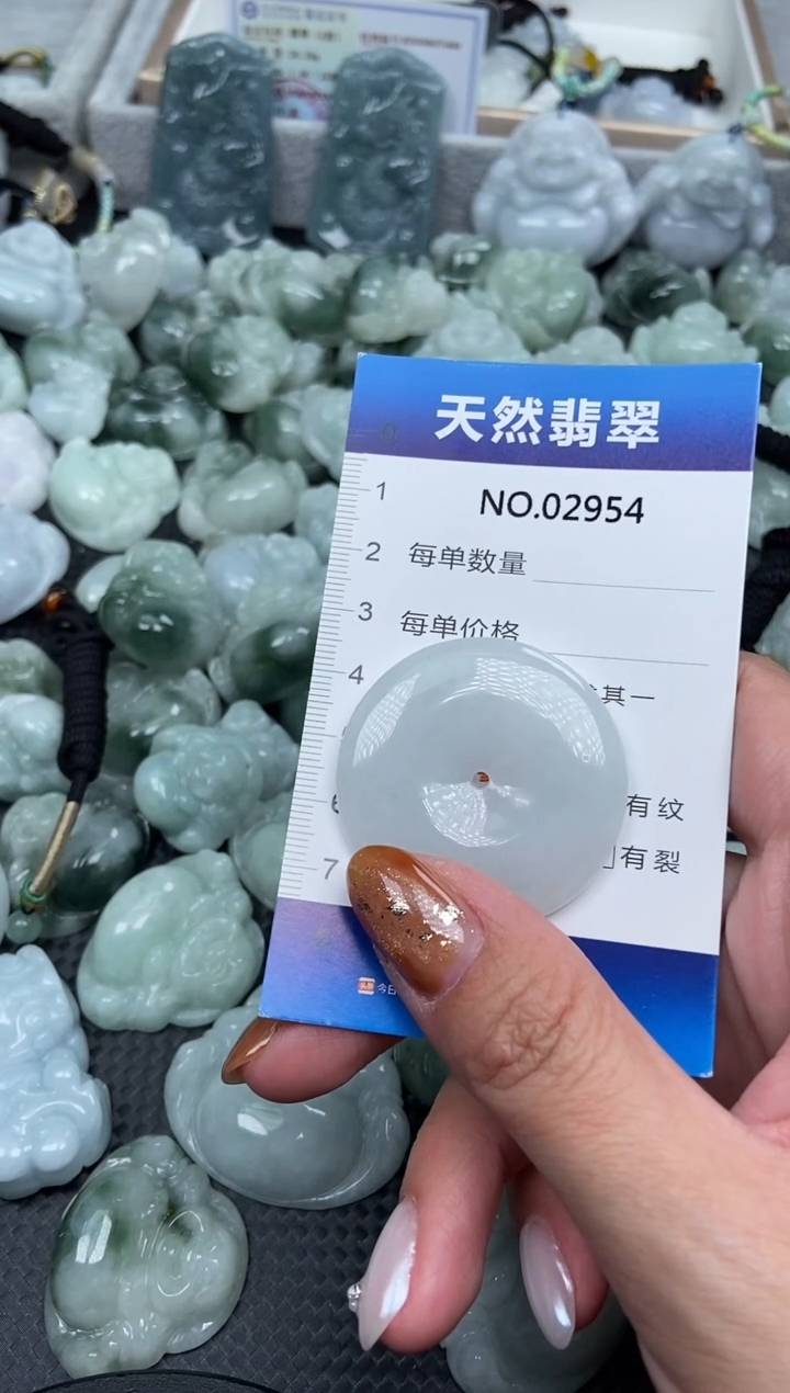 颈饰未镶嵌翡翠纯天然A货翡翠2954