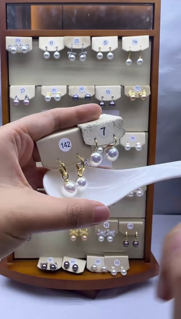 未镶嵌耳饰淡水珍珠142+7