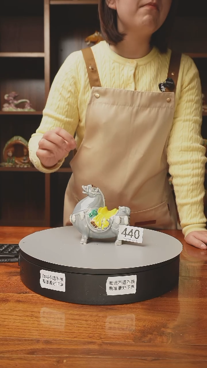 陶440 五福马 高11厘米