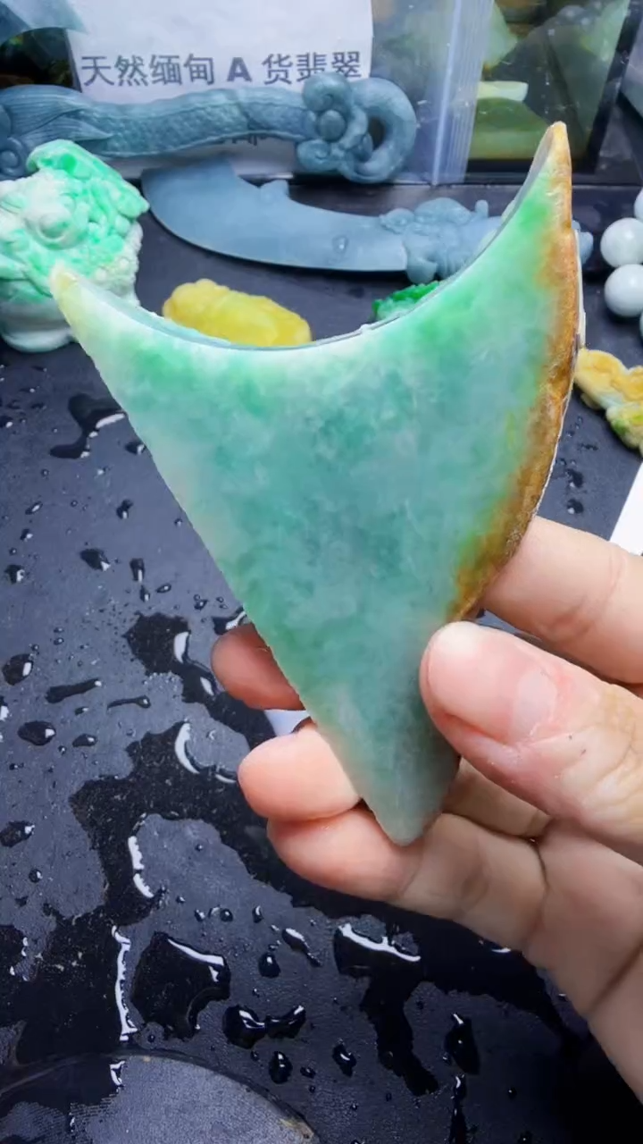 未镶嵌挂件翡翠天然翡翠063