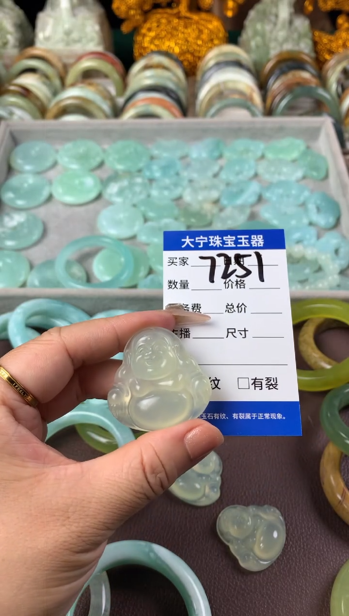 【闪购商品】蛇纹石玉颈饰未镶嵌7251