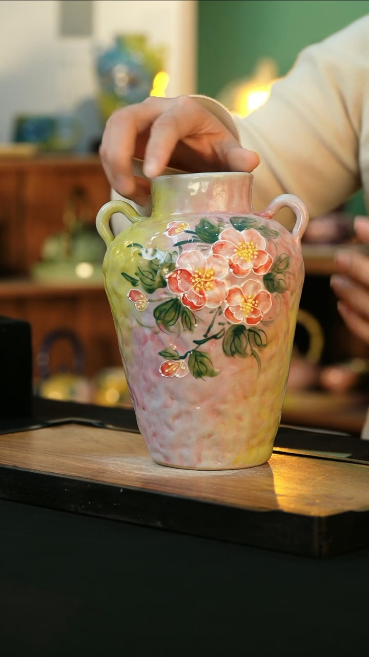 【闪购商品】杯手绘心瓷陶瓷浮力