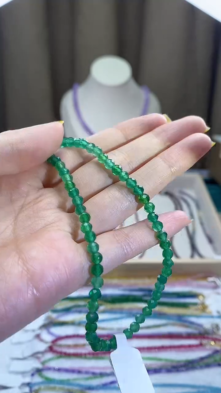 【闪购商品】祖母绿项链银S925镶嵌诗宁甄选珠宝SYZB41