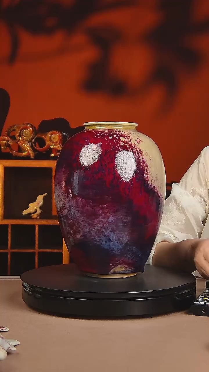 瓷片煤烧手拉罐子