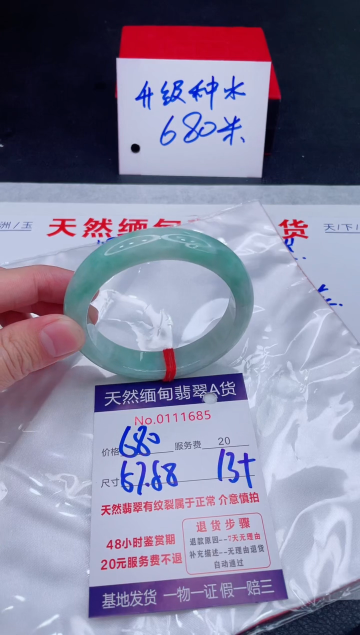 未镶嵌手镯翡翠680.00