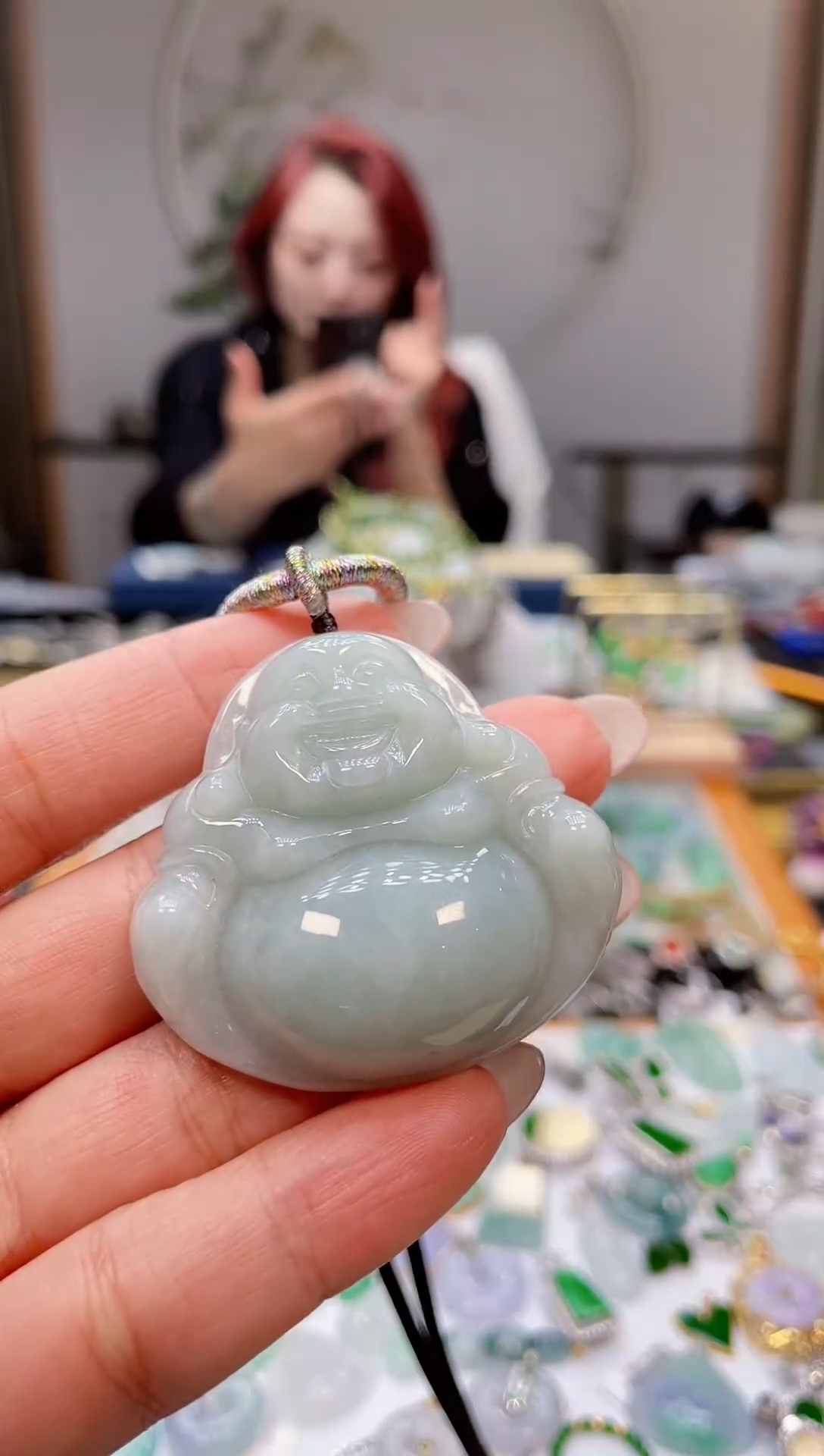 颈饰未镶嵌翡翠佛公多样性发一