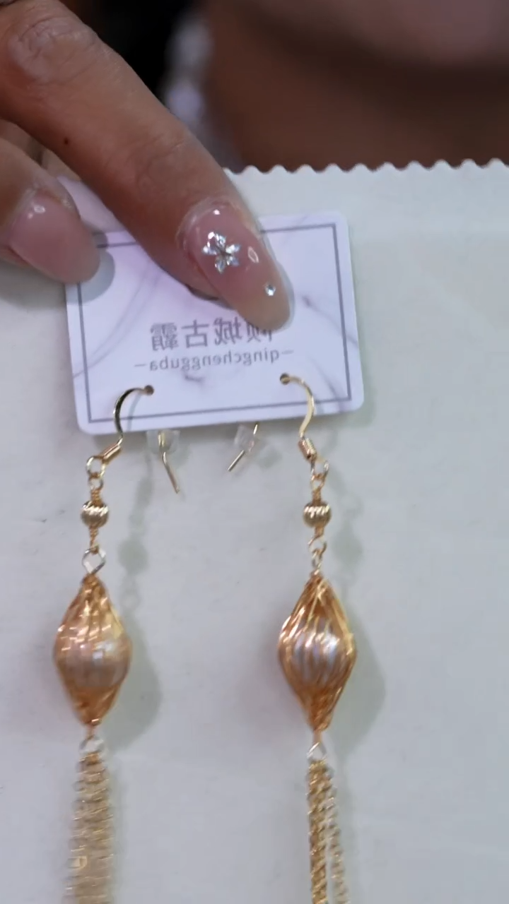 银S925镶嵌淡水珍珠耳饰120