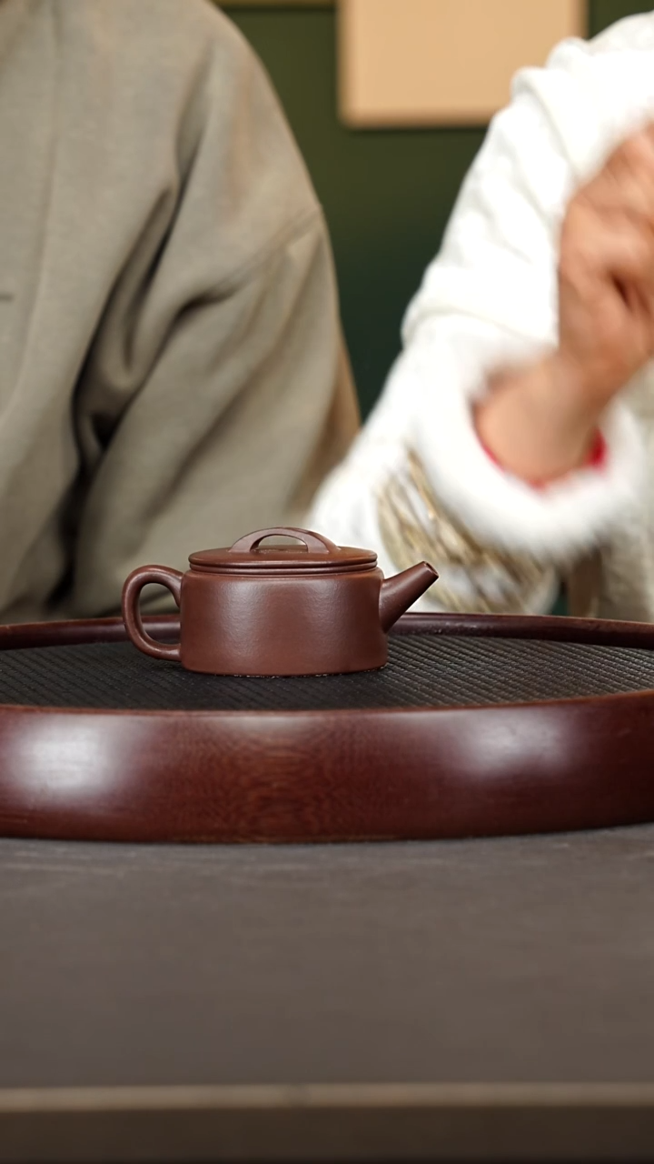 茶壶紫砂115张彩萍 汉瓦 棠韵紫泥200cc