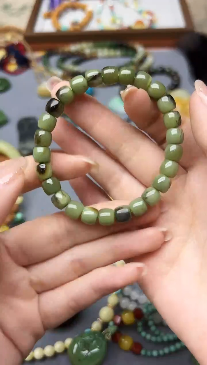 未镶嵌和田玉挂件和田玉直切手串XEZB