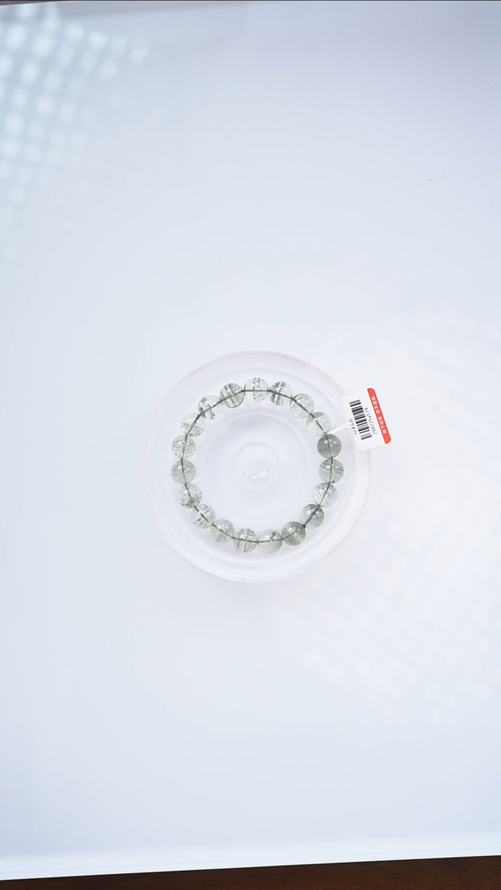 【闪购商品】水晶手链未镶嵌q812 绿幽灵手链10mm+