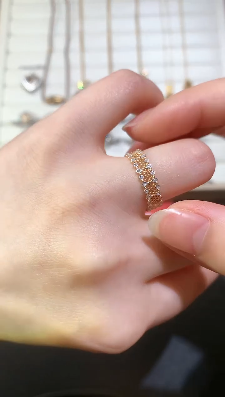 【闪购商品】钻石戒指18K金镶嵌S208|1580