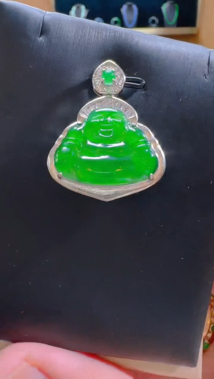 翡翠未镶嵌吊坠(赠链)天然A货翡翠