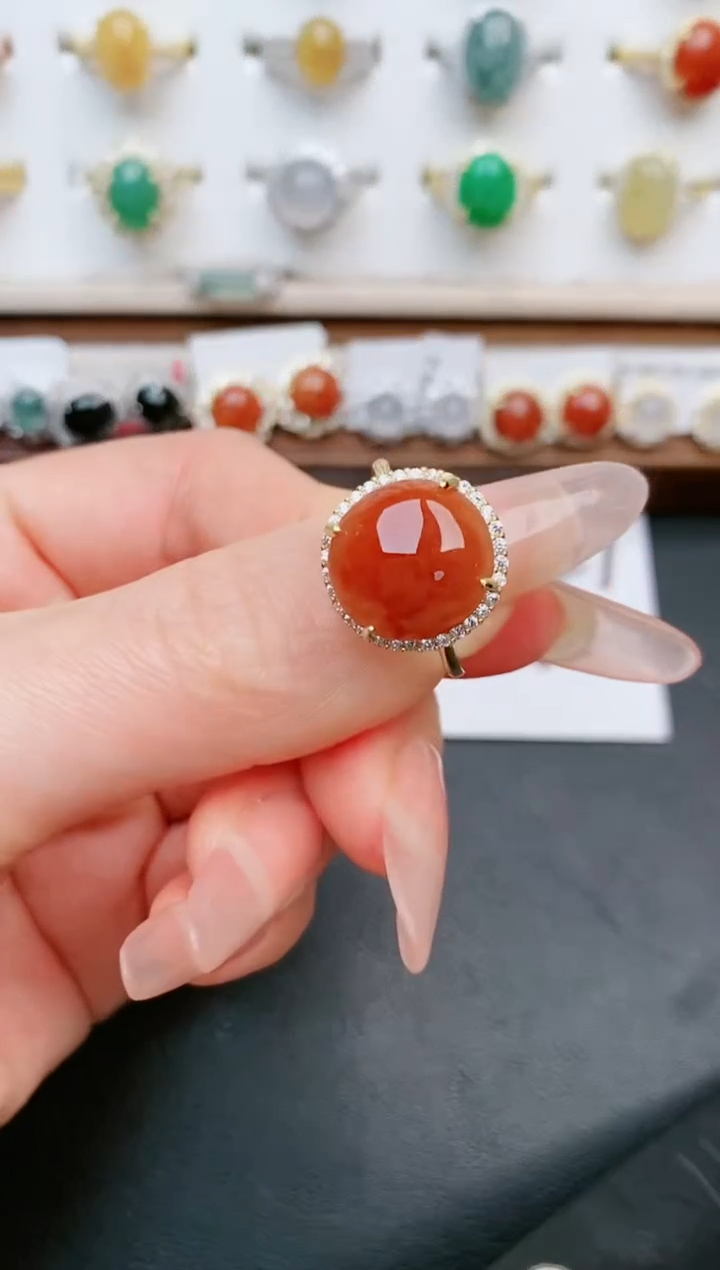 【闪购商品】翡翠戒指银S925镶嵌....