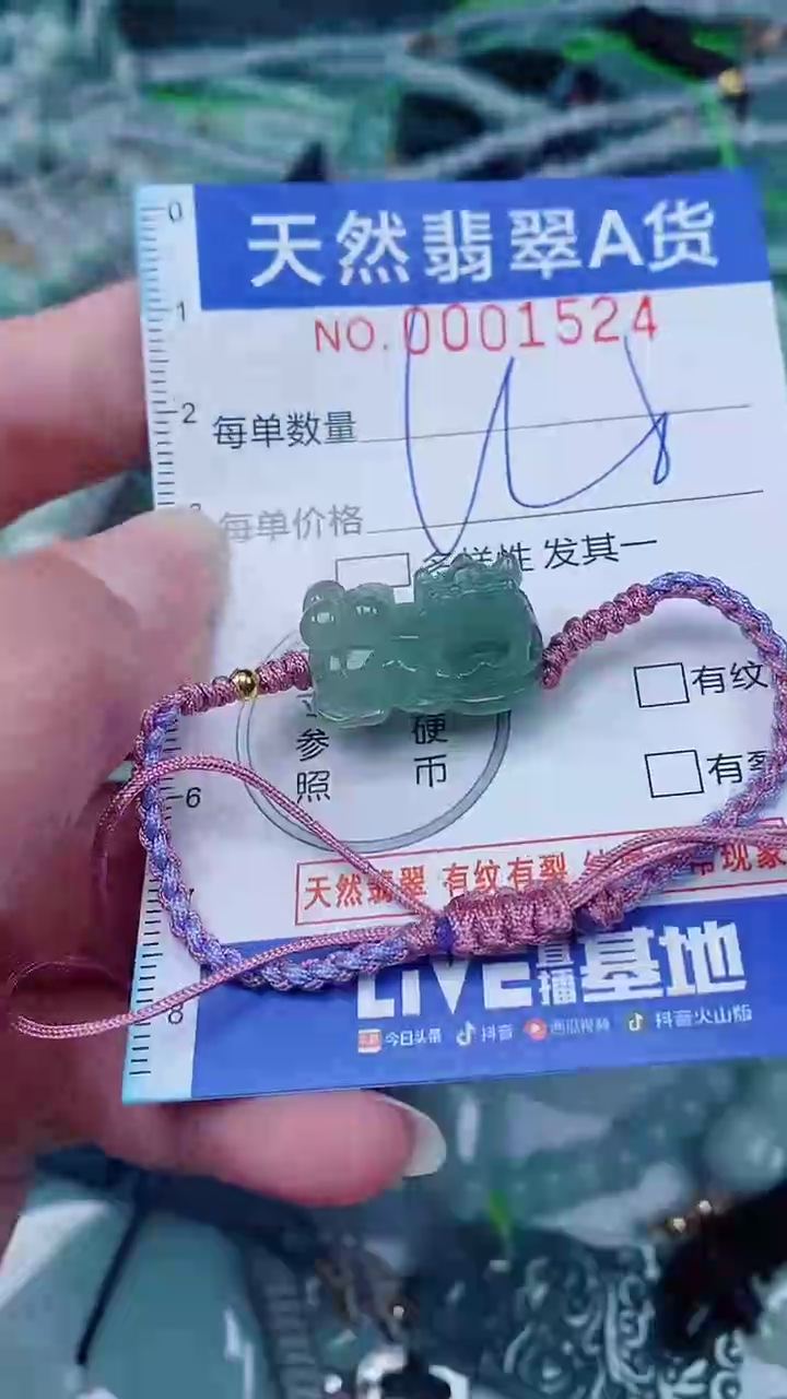 翡翠未镶嵌颈饰00001524