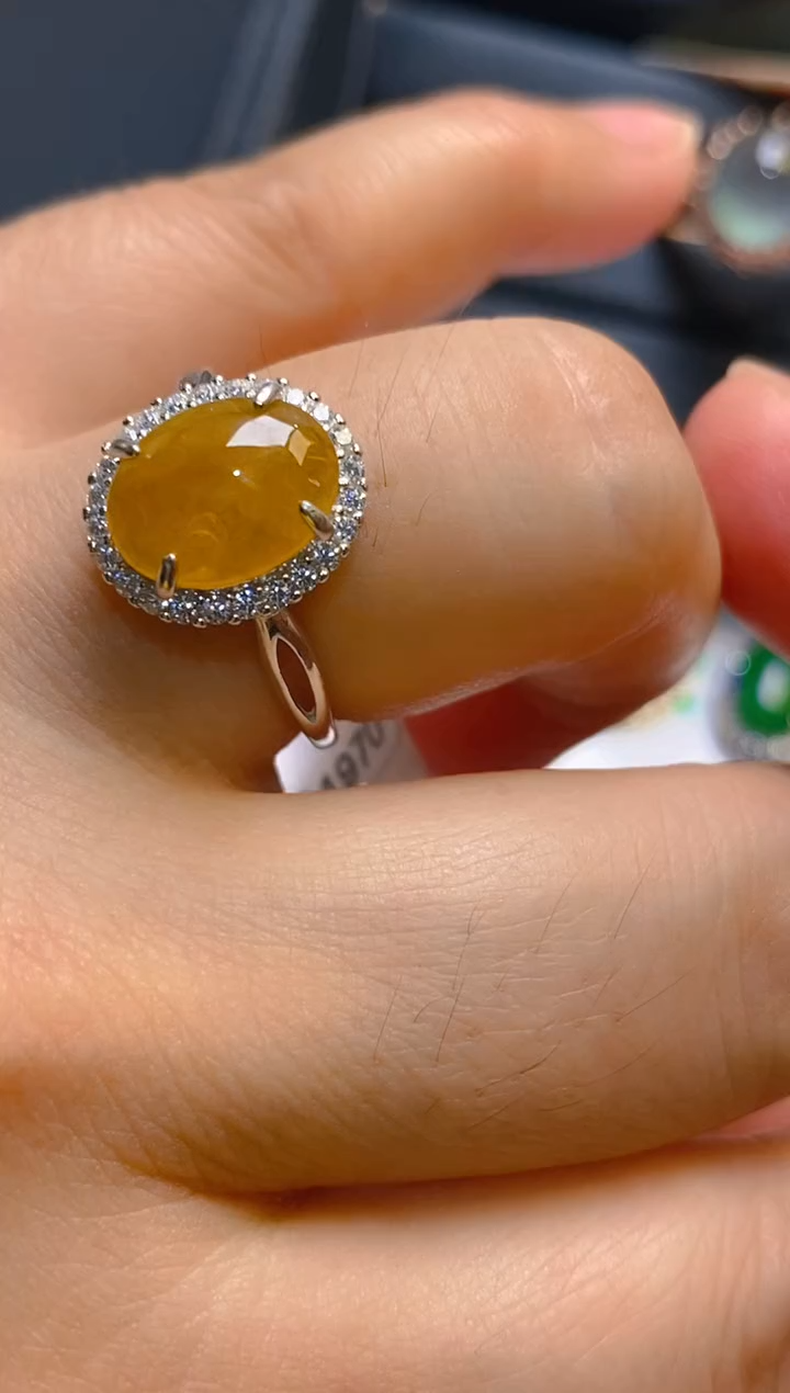 【闪购商品】翡翠耳饰银S925镶嵌天然A货翡翠1