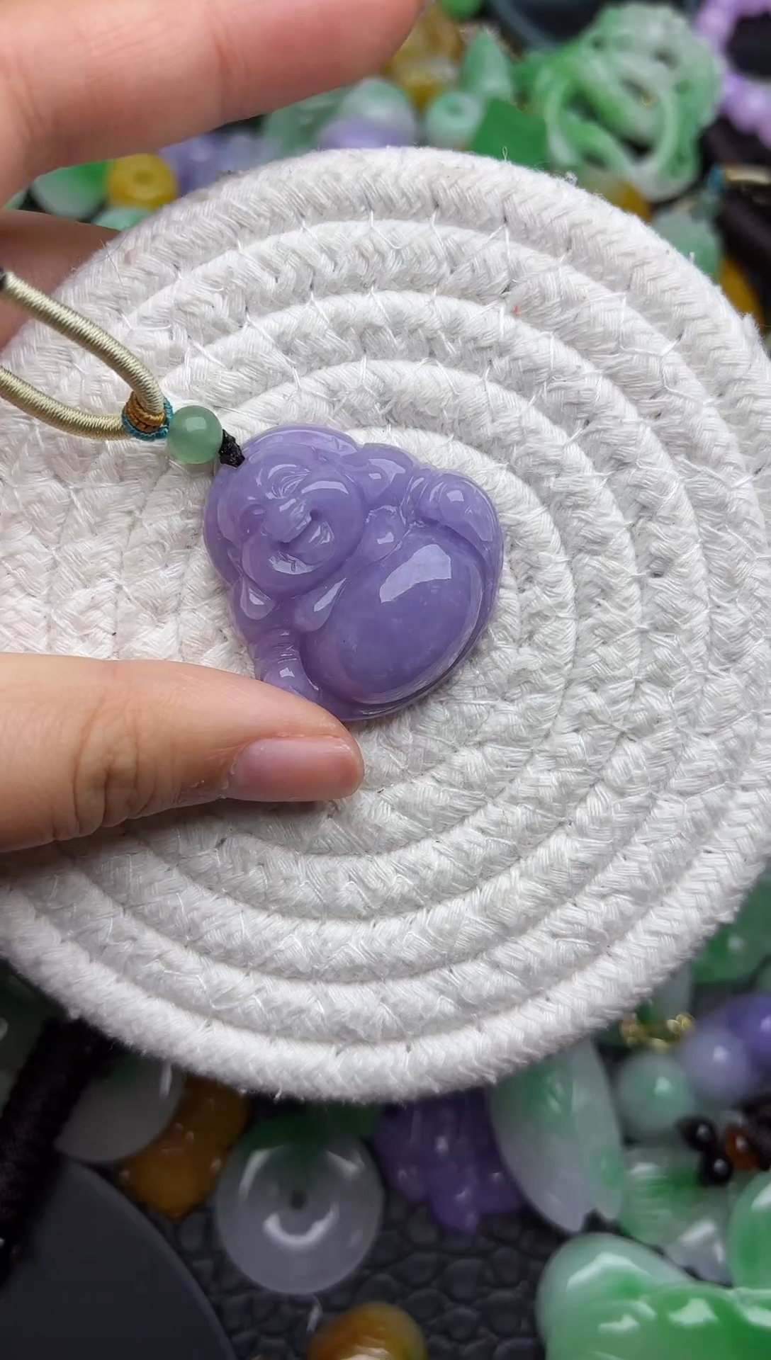颈饰未镶嵌翡翠缅甸翡翠吊坠