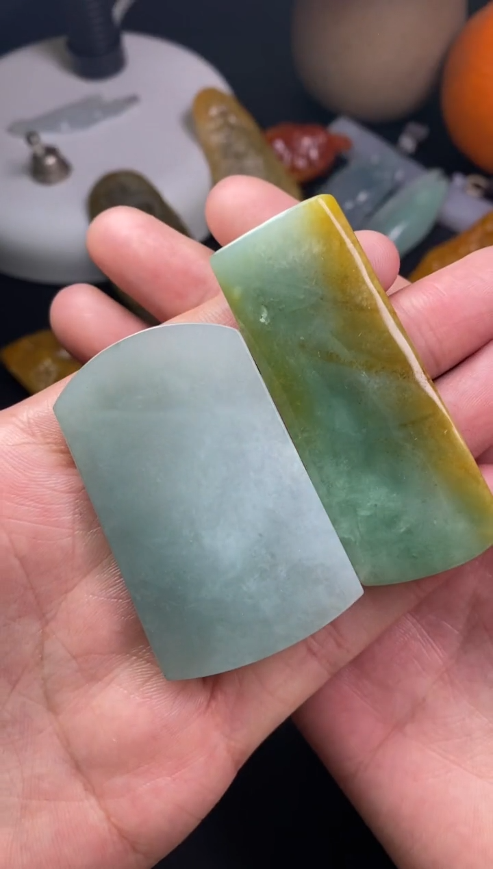 【闪购商品】定制翡翠未镶嵌翡翠片料定制未镶嵌2.24-27