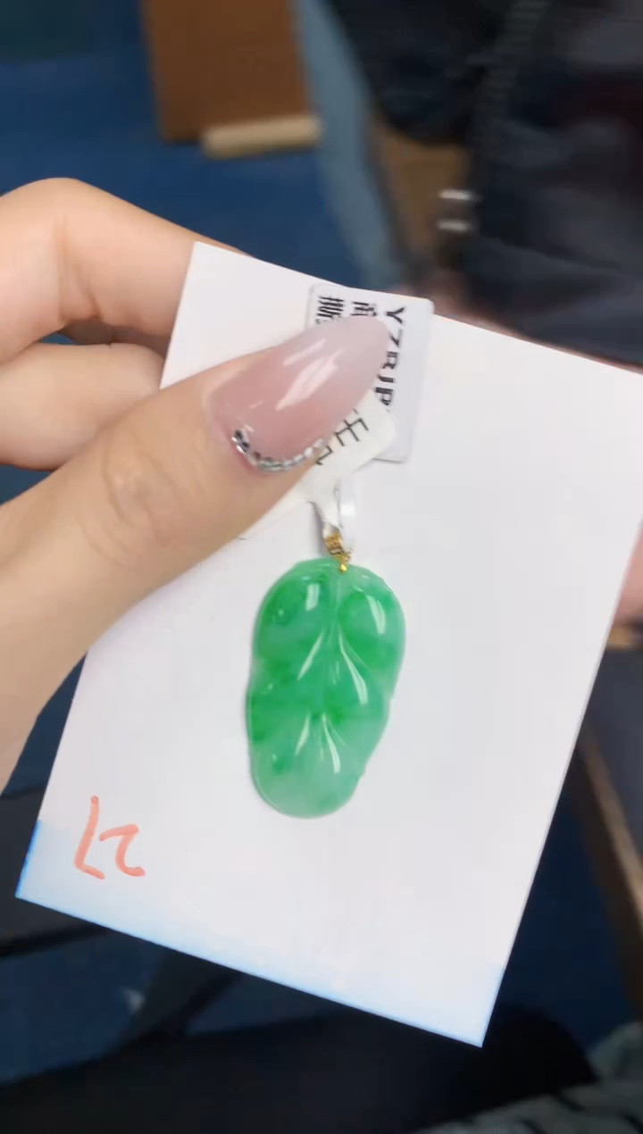 【闪购商品】翡翠颈饰18K金镶嵌天然翡翠A货