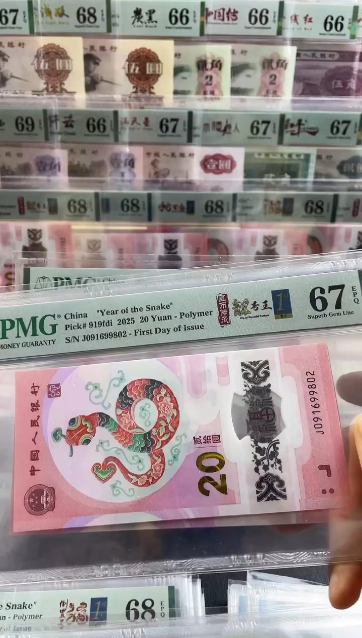 【闪购商品】蛇钞首日标 朦胧号四标合一 67分