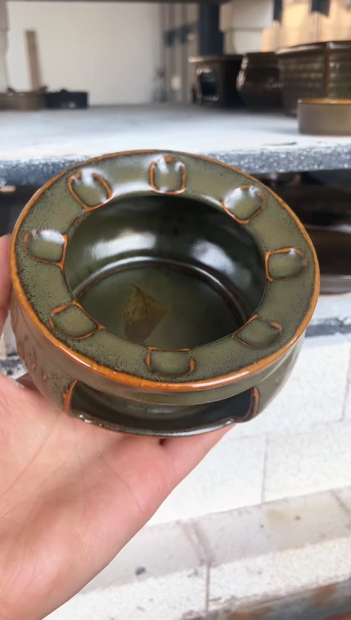 【闪购商品】其他圆形温茶炉 矿石釉