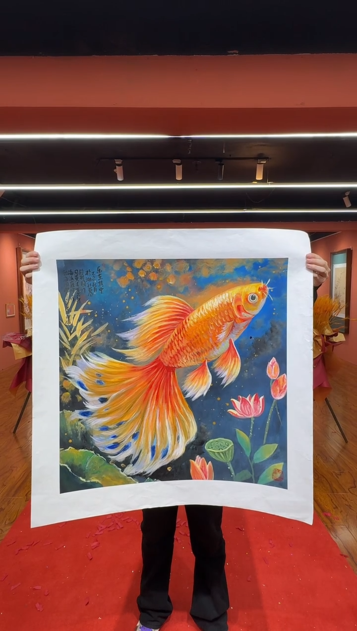 国画孙桂国老师作品，带合影证书19-16