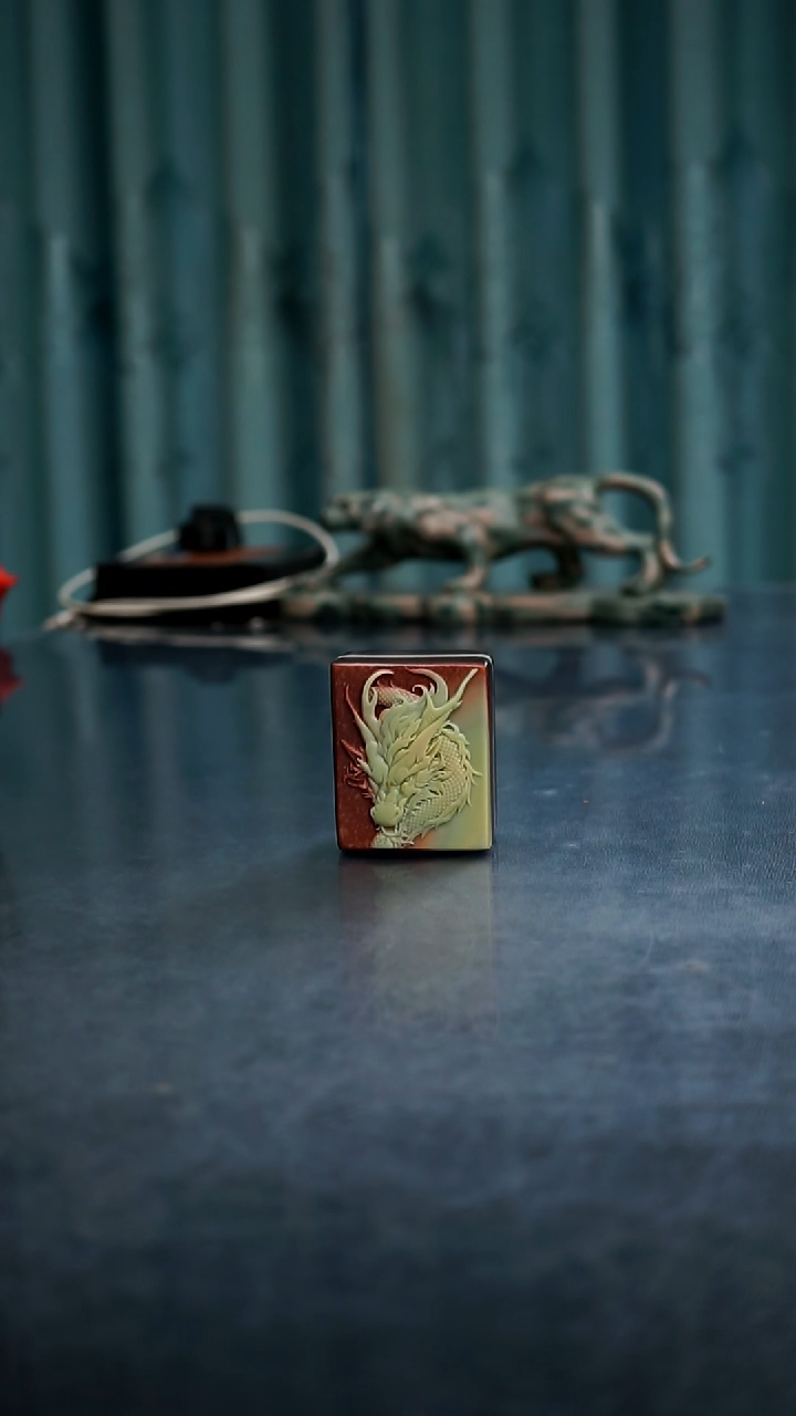 【闪购商品】紫袍玉带石龙盖置手把