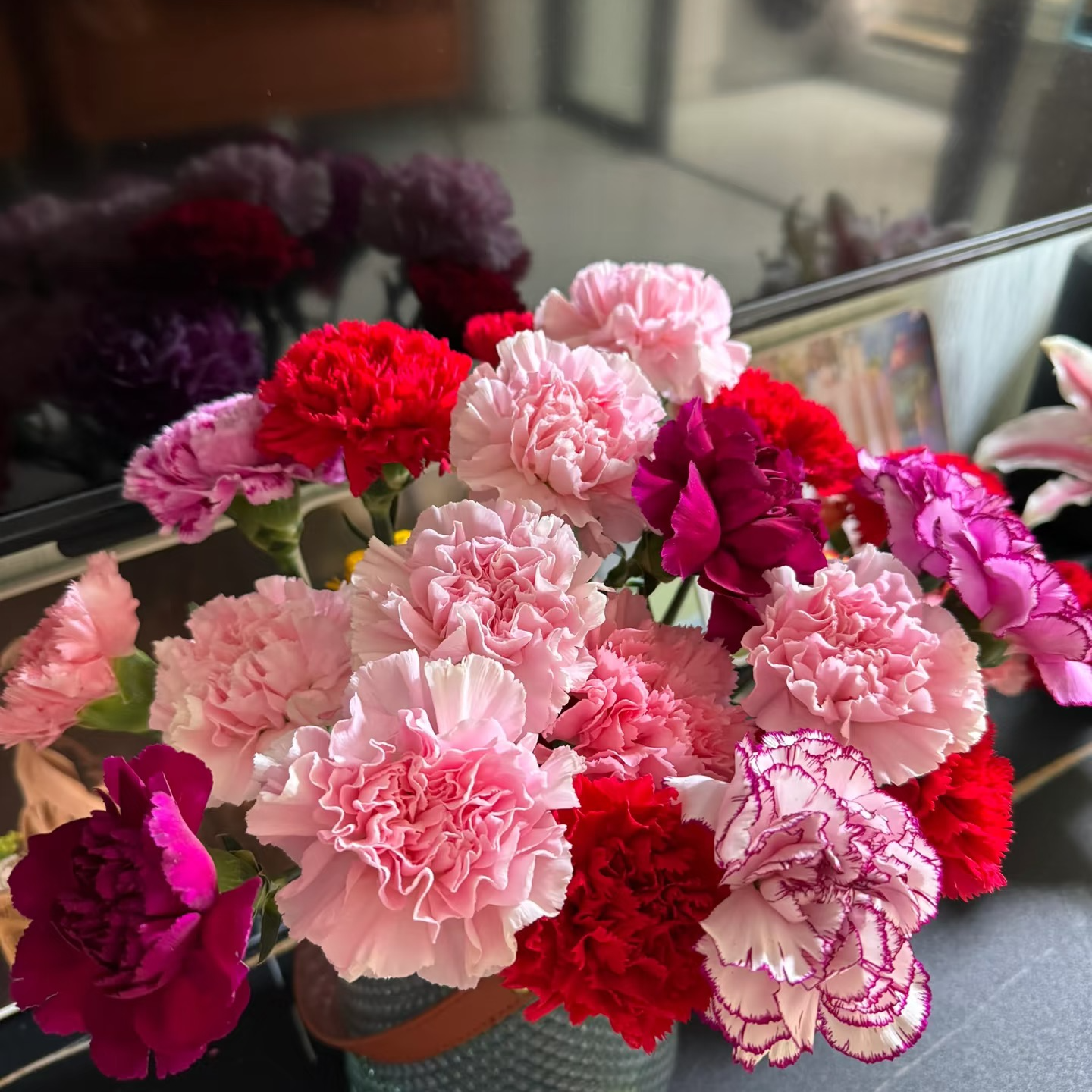 【花时汇】A+级康乃馨高品质鲜切花秋冬年宵花次日达顺丰包邮