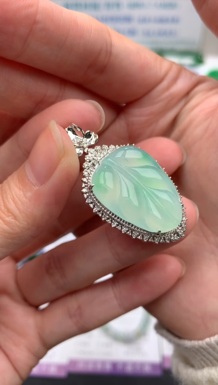 【闪购商品】定制翡翠18K金镶嵌模式推广期24小时鉴赏期