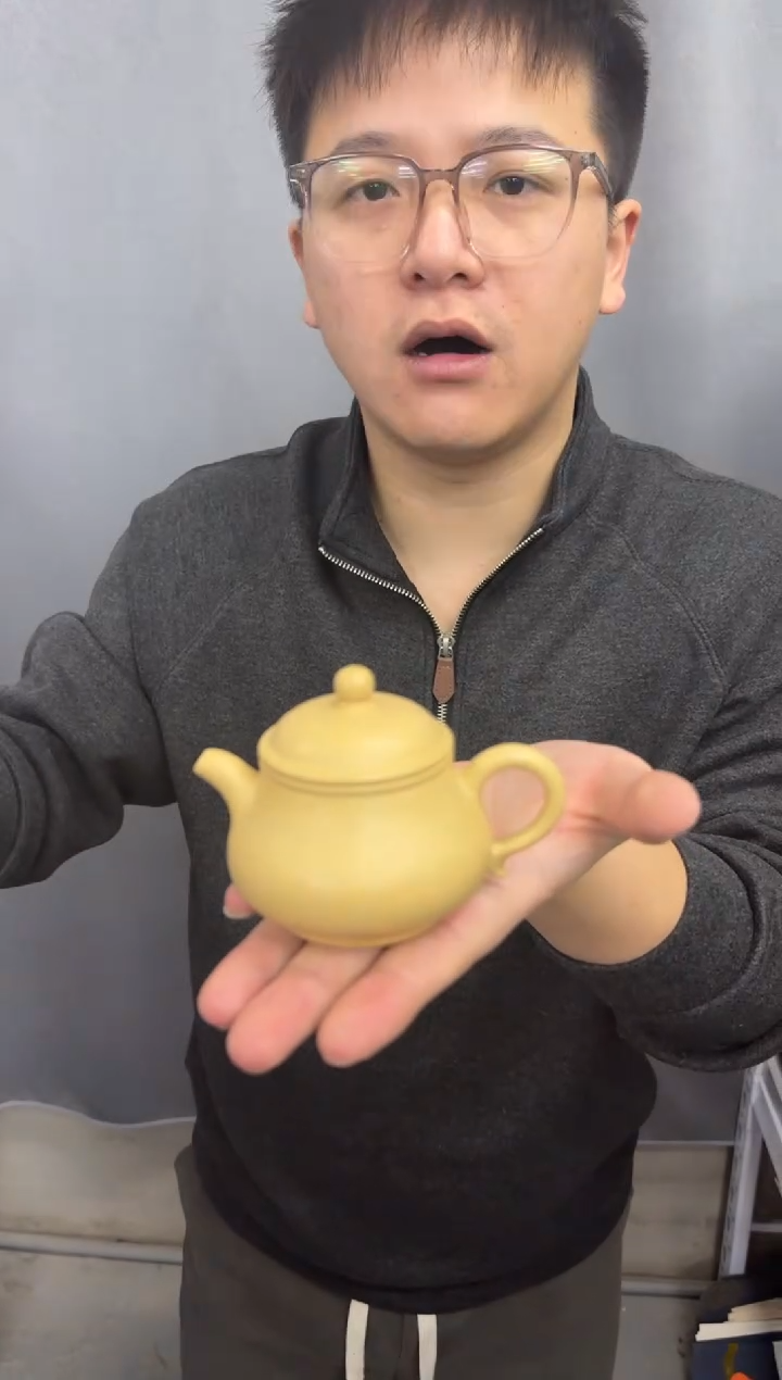 茶壶紫砂本绿 矮潘壶 