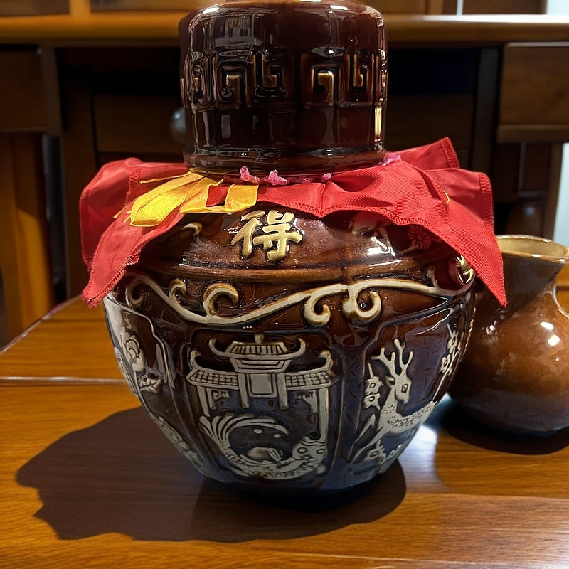 舍得至尊陶坛皮盒 浓香型白酒68度3L