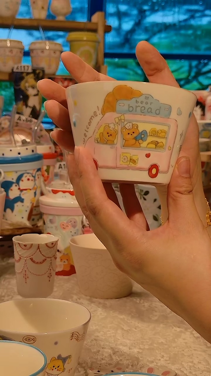 陶瓷景德镇手绘陶瓷杯