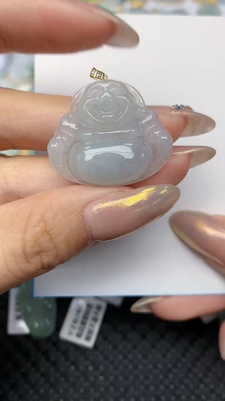 【闪购商品】翡翠颈饰18K金镶嵌 天然翡翠A货