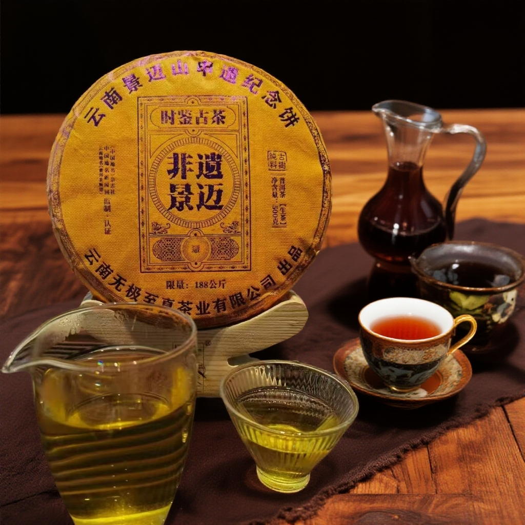 【敦煌甄选】2023年非遗景迈 普洱茶生茶500g