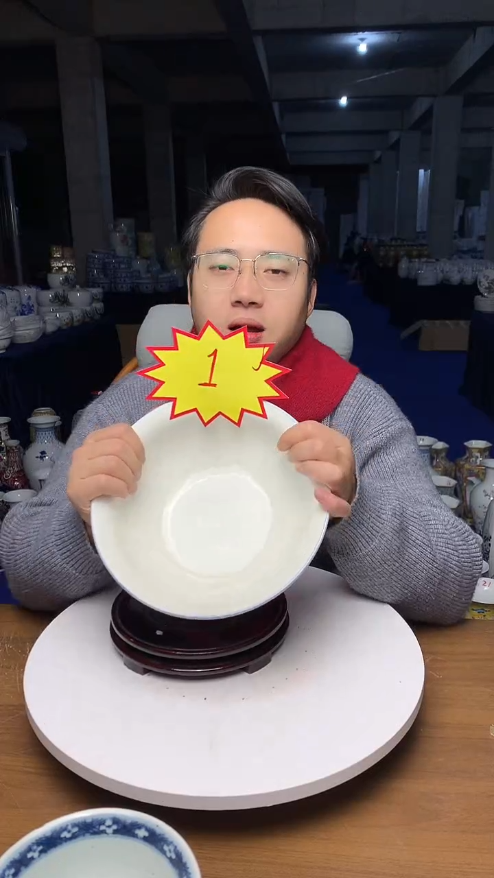 摆件陶花卉汤盆111