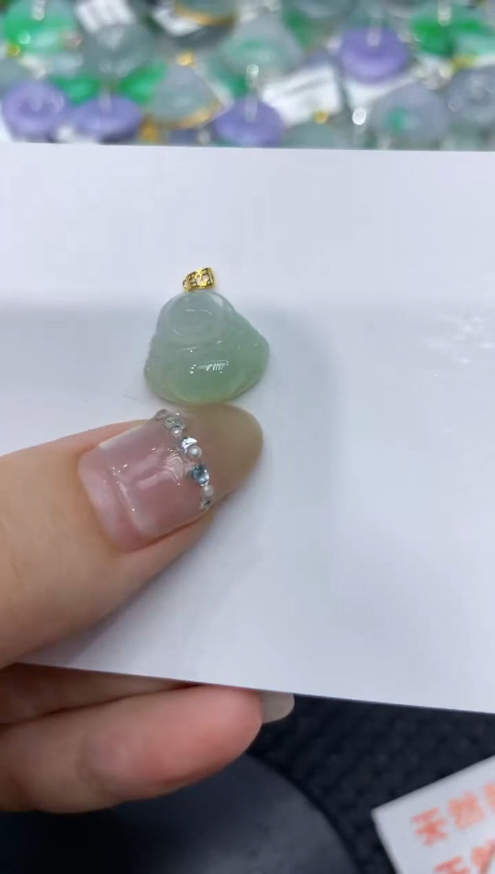 【闪购商品】翡翠颈饰18K金镶嵌222222222